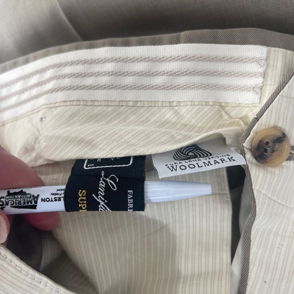 Pal Zileri Gruppo Forall Pure Virgin Wool Woolmark Men's Pants Size 54 - Picture 12 of 13